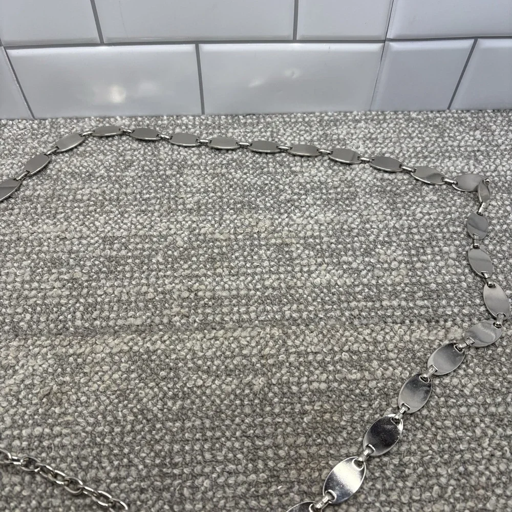 Silver Chain Belt Ladies Adjustable 40-49
